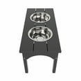 thumbnail image 6 of WestinTrends Elevated Modern Pet Stand Feeder for Cats & Dogs Puppy, Removable stainless steel bowls, UV and Weather Resistant, 6 of 7
