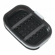 ACDANC Shower Soap Holder Self Adhesive Bar Soap Holder for Shower Wall Bathroom Kitchen Wall Mounted Soap Dish Black Soap Tray for Bar Soap