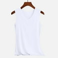 thumbnail image 2 of Tank Tops for Women,V Neck Silk Camisole Tank Top Soft Stretchy Breathable Comfortable Loungewear For Home Casual Layering Basic Piece,Camisole Tops for Women,White,4XL, 2 of 5