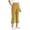 Yellow, variant on OGLCCG Capri Yoga Pants for Girls Teens Soft High Waisted Workout Leggings with Pockets Straight Leg Gym Pants with Pockets 6-15 Years