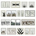 thumbnail image 4 of Kate and Laurel Sylvie Minimalist Evergreen Trees Framed Canvas Wall Art Set by The Creative Bunch Studio, 3 Piece 18x24 Gray, Modern Minimal Tree Line Wall Art Set, 4 of 6