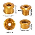 thumbnail image 4 of 5pcs Gold Tone Chainring Nuts Road Bike MTB Bicycle Chain Ring Bolts Nuts, 4 of 6