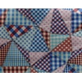 thumbnail image 5 of oneOone Georgette Viscose Light Blue Fabric Check Patchwork Sewing Material Print Fabric By The Yard 42 Inch Wide, 5 of 5