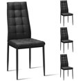 thumbnail image 1 of Gymax Set of 4 Kitchen Dining Side Chairs Fabric Cushion with Metal Frame High Back, 1 of 10