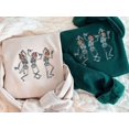 thumbnail image 3 of Dancing Skeletons Pumkin Heads Embroidered Sweatshirt, 3 of 3