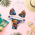 thumbnail image 6 of Graffiti Detachable Sponge, Adjustable Strap, Bikini Set Two-Pack Swim Suit – Beach, Pool, Vacation, 6 of 6