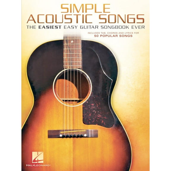 Simple Acoustic Songs Easiest Guitar Songbook