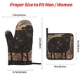 thumbnail image 2 of Fotbe Starry Night Black Sheep for 4Pcs Oven Mitts and Pot Holders, 500℉ Heat Resistant Oven Mitts , Non-Slip Silicone Surface Safe for Baking, Cooking, BBQ, 2 of 6
