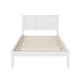 thumbnail image 3 of Madison Full Solid Wood Platform Bed in White, 3 of 5