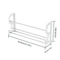 thumbnail image 3 of potrochi Wall Shoe Rack for RV Shoe Storage, Wall Mounted Shoe Rack with Sticky Hanging Mounts for Camper, Small Space Door Shoe Holder for Wall Shoe Organization Shelf No Drilling, 3 of 7