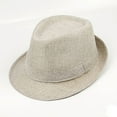 thumbnail image 5 of Anvazise England Hat Exquisite Unisex Large Panama Jazz Cap for Outdoor, 5 of 13