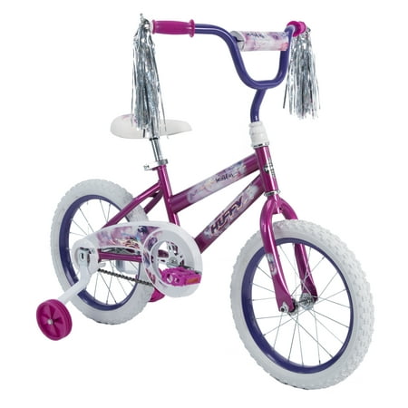 Huffy 16 in. Sea Star Girl Kids Bike  Metallic Purple ( missing little back wheel see picture )