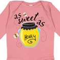 thumbnail image 4 of Inktastic As Sweet As Honey Boys or Girls Long Sleeve Baby Bodysuit, 4 of 5