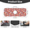thumbnail image 2 of Sikiie Cartoon with Traffic Elements Splash Guard for Sink Faucet-1 PC Super Absorbent Fast Drying Mat Sink Gadgets-Splash Guard for Kitchen, Sink Mat, 2 of 7