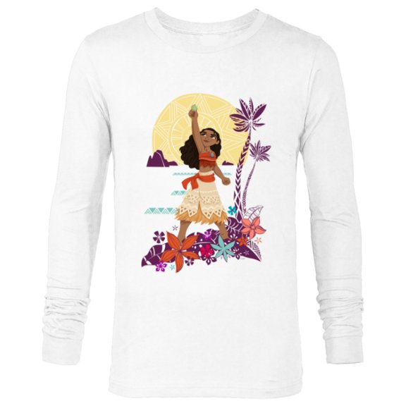 Disney Princess Moana Heart of Te Fiti - Long Sleeve T-Shirt for Men - Customized-White