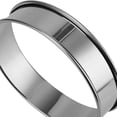 thumbnail image 3 of MUKLEI 20 Pack 4 Inch English Muffin Rings, Double Rolled Tart Ring, Stainless Steel Crumpet Rings Nonstick Metal Round Ring Pastry Mold for Baking, Silver, 3 of 7