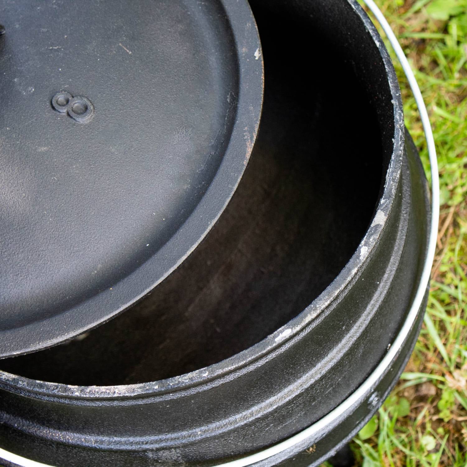 Cast Iron Camping Pot Dutch Oven Pot With Lid Cooking Pot - Temu