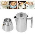 thumbnail image 4 of Cafetière, Bouilloire Résistante à la Chaleur avec Revêtement Miroir pour Bureau 500ml pour 10 Tasses, 4 of 8