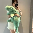 thumbnail image 5 of 150cm Giant White Dragon Plush Toy with Unicorn Horn Flying Pterosaur Dinosaur Pillow Dinosaur Kawaii Holiday Gift Anime Pillow, 5 of 5