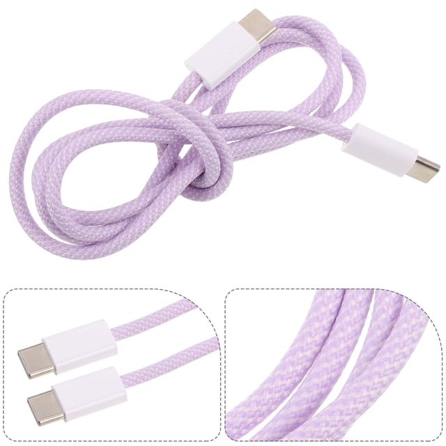 ADDHAT Cable USB C Color Morado Para Y Transferencia De Datos Con Duradero Y