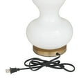 thumbnail image 5 of DecMode 29" White Table Lamp with White Velvet Shade, 5 of 10