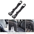 thumbnail image 5 of HONMEET 2Pcs Vehicle Car Back Seat Hooks Black Plastic Multi Functional Organizer for Car Storage, 5 of 5