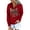 Red, variant on Aayomet Hoodies For Women Pullover Womens Sherpa Pullover Tie Dye Fuzzy Hoodie Double Sweatshirts Fluffy Oversized Plaid Outerwear,Gray L