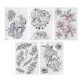 thumbnail image 2 of Flower Pattern Temporary Tattoo Sticker Women Waterproof Tattoo Sticker Accessory, 2 of 5