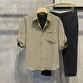 thumbnail image 5 of Qiyinn Men's Cool Summer Casual Adjustable Sleeve Length Shirt T-shirt, 5 of 7