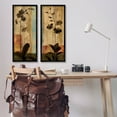 thumbnail image 2 of Modern Boho Orchid Blooming Botanical & Floral Graphic Art Black Framed Art Print Wall Art, Set of 2, 2 of 8