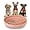 Blush, variant on Silicone Slow Feeder Dog Bowl, 7.5 inch Puzzle Bowl with Suction Cup, Non-Slip Dog Feeding Bowl to Slow Down Eating, Slowdown Bowl Pet Food Dish for Small Medium Size Dog (Pink)