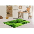 thumbnail image 3 of Flower Rug, Popular Rugs, Front Door Rug, Floral Rug, Pteridophyte Rugs, Fern Rugs, Cool Rugs, Green Rugs, Decorative Rugs, Entry Rug, 1.7'x2.3' - 50x70 cm, 3 of 8