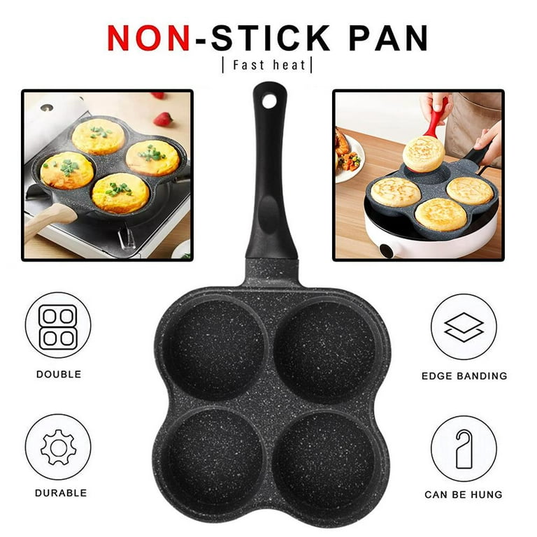  Frying Pan Nonstick, 8 Inch Pink Egg Pan, Non Stick Fry Pan  100% PTFE PFOA-Free Omelet Pan, Toxin-Free Skillets Stone Cookware,  Anti-Warp Base with All Stove Tops Available, Induction Compatible: Home