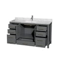 thumbnail image 2 of Wyndham Collection Sheffield 60" Metal Single Bathroom Vanity in Dark Gray, 2 of 4