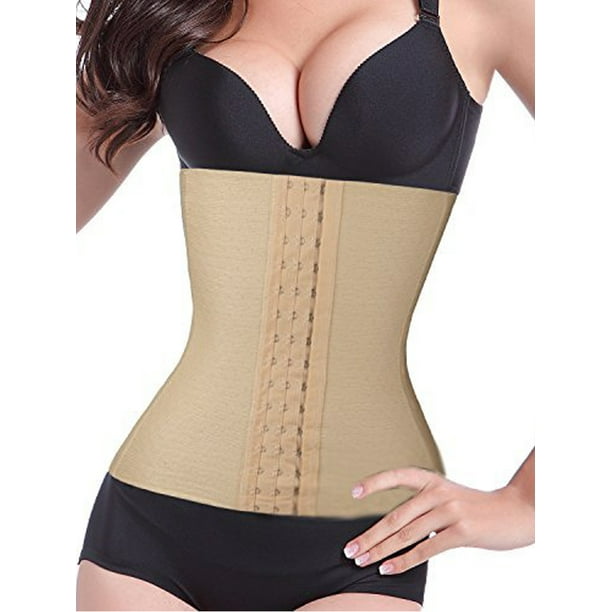  Women's Shapewear Ultra Thin Belly Slimming Fat Burning Body  Shaping Body Corset (Beige, M) : Clothing, Shoes & Jewelry