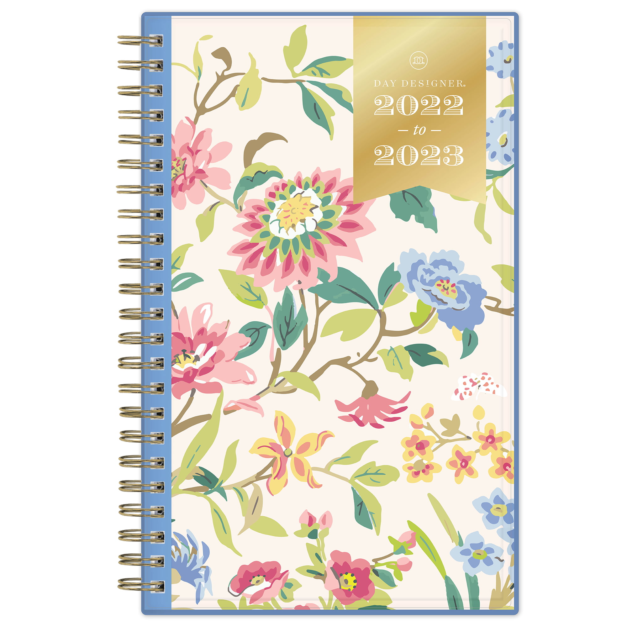 Day Designer 2020 Weekly Monthly Planner aqua 8x5.5 flexible cover tabbed wire 