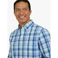 thumbnail image 2 of Chaps Men's and Big Men's Long Sleeve Classic Fit CVC Woven Shirt, Sizes S-3XL, 2 of 7