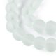 thumbnail image 3 of 20Strand Transparent Glass Bead Strands Frosted Round Pale Green 6mm Hole: 1.3~1.6mm about 140pcs/strand 31.4 inch, 3 of 4