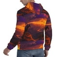 thumbnail image 6 of Wukai Sunset Valley Western Cowboy Print Men Hoodies Fleece Sweatshirts Long Sleeve Sweaters Pullover Fall Outfits Winter Clothes-Large, 6 of 7