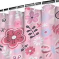 thumbnail image 3 of Pioneer Flower Floral Print Pattern Shower Curtain 72"x84" ,Bathroom Decorative Shower Curtains Set with 12 Hooks,Modern Waterproof Washable Shower Curtain, 3 of 6
