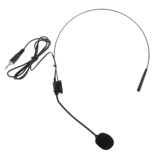 Micrófono de Diadema Negro Invisible Vocal Sonido shamjiam Micrófono de diadema