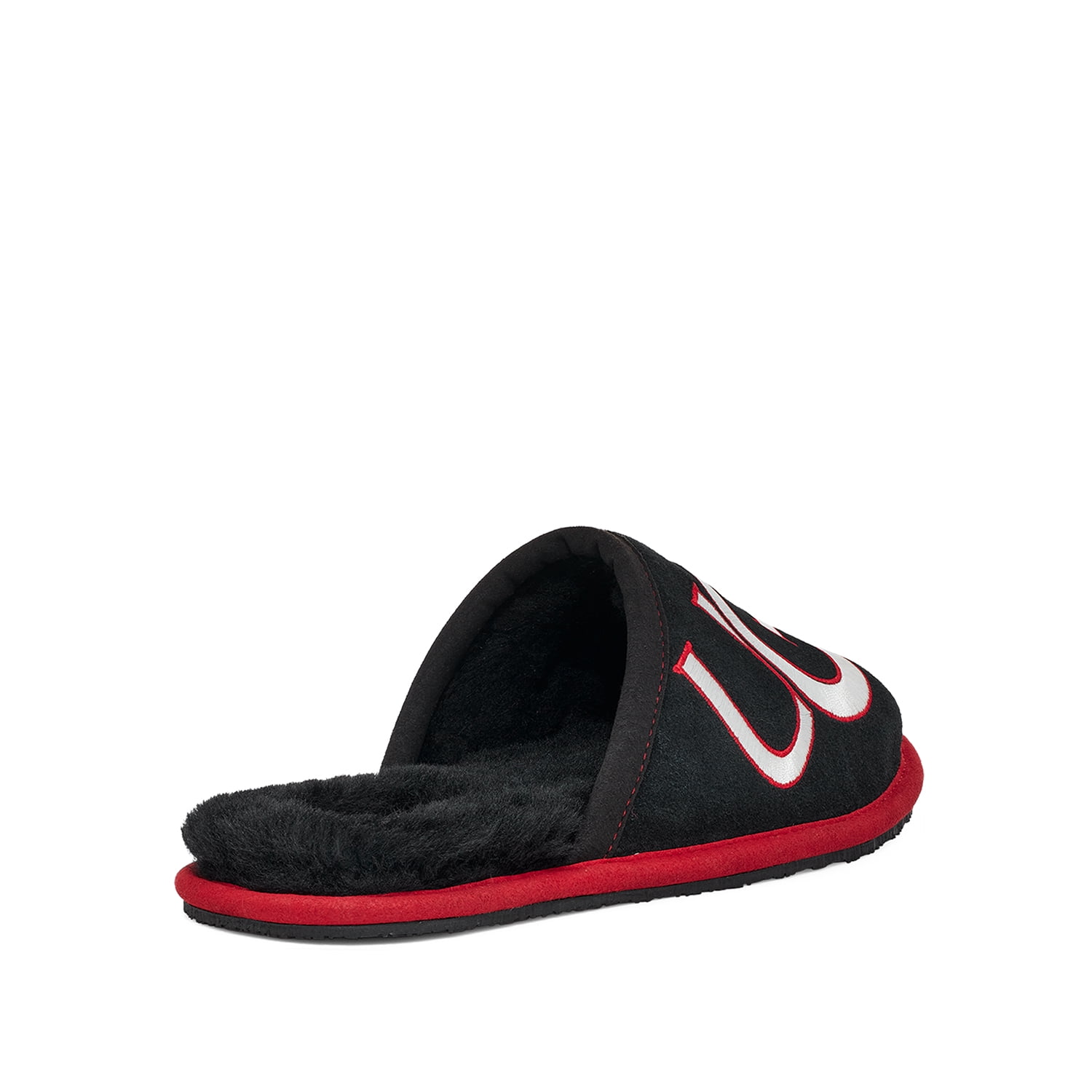 Ugg scuff logo black and red cheap