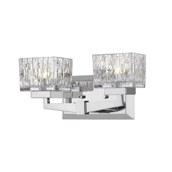 2 Light Bath Vanity In Metropolitan Style 13.5 Inches Wide By 6.5 Inches High-Chrome Finish Z-Lite 1927-2V-Ch