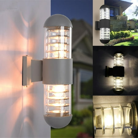 Led Wall Sconce Cylinder Porch Light Modern Lamp Up Down Black Grey Led Wall Sconce Cylinder Porch Light Modern Lamp Up Down Black Grey
