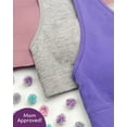 thumbnail image 3 of Fruit of the Loom Girl's 3-Pack Seamless Stretch Sports Bra, 3 of 5