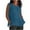 Blue, variant on Taqqpue Women's Plus Size Tank Tops Pleated Scoop Neck Loose Fit Summer Shirts Cotton LinenCasual Short Sleeve Tops Split Trendy Lightweight Blouse Banded Bottom S-5XL