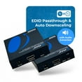 thumbnail image 3 of OREI 4K @ 120hz HDMI Over Ethernet Extender Balun - UltraHD 4:4:4 Over Single CAT6/7 Cable with HDR, & IR Control, RS-232 - Up to 100 Ft with CAT6/7 Audio L/R Out (UHD-EX120HZ-K), 3 of 10