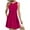 Hot Pink, variant on Dress for Women Lacking Corner Collar Strap Sleeveless Mini Dress Fashion Elegant Solid Color Waist Defining Designed Summer Dress, S-2XL