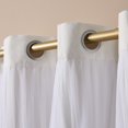 thumbnail image 3 of Cortinas TOWN & COUNTRY LUXE Talia de doble capa, 52 x 120 cm, paquete de 2, 3 of 5