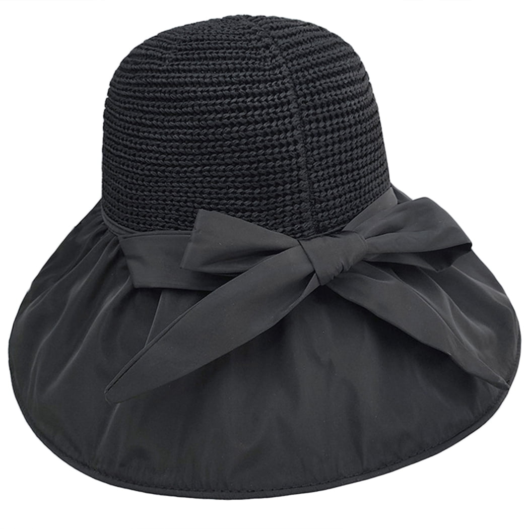 Sun Hat Bowknot Floppy Cute Wide Brim 